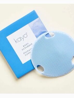 Kayo Body Scrubber - Blue silicone - brand new in packaging!